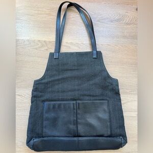 Hobo International Canvas and leather western boho festival tote Bag